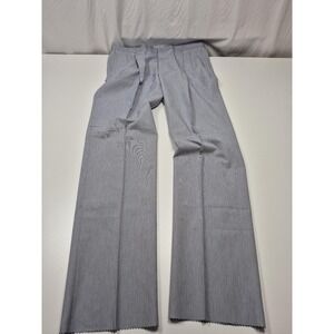 VTG John Alexander Dress Pants Mens 44x37 Blue Cotton Polyester Pleated NWT